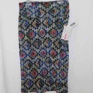 NWT Lularoe Cassie Skirt patterned pencil skirt